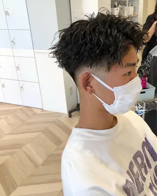 ショート パーマ メンズ メンズパーマ/ スパイキー/神田正紀のヘアスタイル