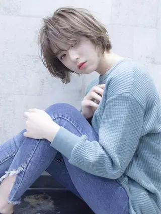 ショート カラー 高濃度水素/髪質改善 /柳原大輝のヘアスタイル