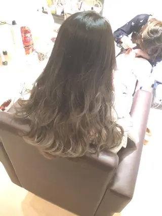 ロング カラー 髪質改善&韓国風 RINAのヘアスタイル
