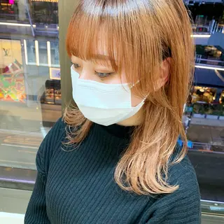 ミディアム カラー raika .のヘアスタイル