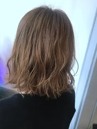 ミディアム カラー パーマ×ウルフカット koya☆のヘアスタイル