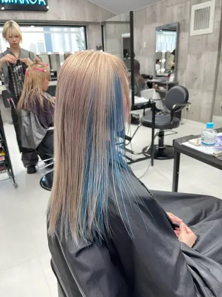 ロング カラー パーマ ヘアアレンジ メンズ キッズ レイヤーの魔術師 𓍼takumi𓍼のヘアスタイル