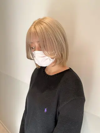 ショート カラー パーマ ヘアアレンジ メンズ キッズ ネイル マツエク・マツパ アイブロウ 韓国ボブ/髪質改善 ニュアンス特化RYOのヘアスタイル
