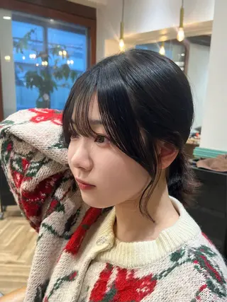 ミディアム 韓国レイヤー/顔周り /縮毛矯正/羽田航のヘアスタイル