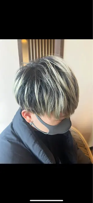 カラー メンズ エイト半田所属・大松 菜々実のヘアスタイル