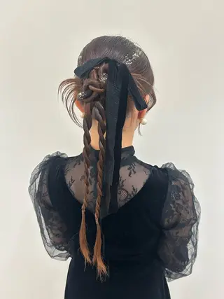 ロング ヘアアレンジ Excel美容室所属・柴崎 りるのヘアスタイル