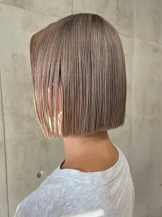 ショート カラー SALT WATER所属・🫐 𝐌𝐚𝐨 🫐ボブモデル募集のヘアスタイル