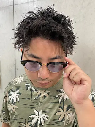 パーマ メンズ Kvell&Co.所属・ハイトーン カラーのヘアスタイル