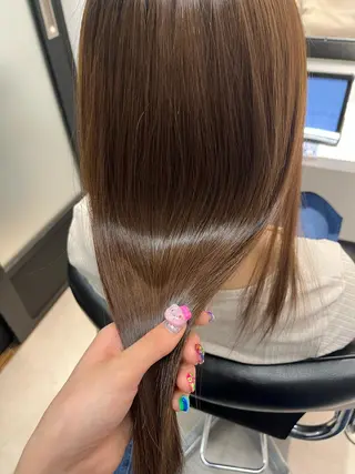 ロング 髪質改善/縮毛矯正 艶カラー/珠聡のヘアスタイル