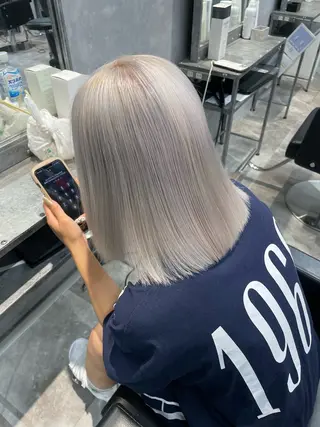 ミディアム カラー mimiiy fukaのヘアスタイル