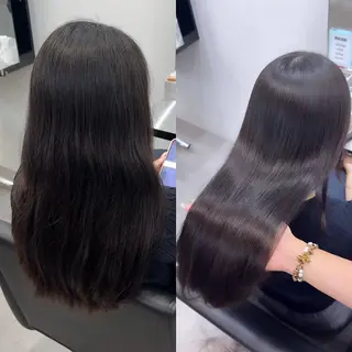 ロング カラー パーマ 巻ける縮毛矯正 Sachi🐰のヘアスタイル