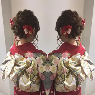 ロング ヘアアレンジ hair  design nico*  ヘアデザイン ニコ所属・中間 将人のヘアスタイル