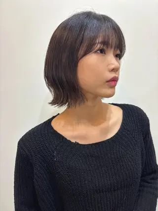ミディアム 人気サロン ボブヘアのヘアスタイル