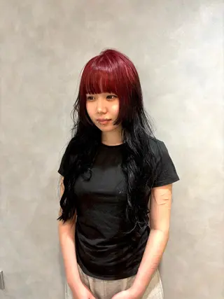 カラー ハマモト ユナのヘアスタイル