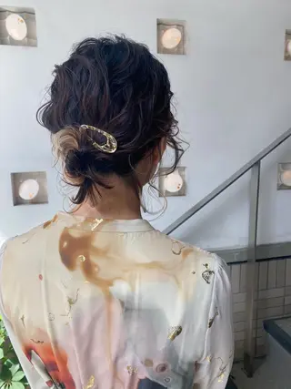 ミディアム カラー ヘアアレンジ ナカジ🌸ロブ/ボブ /前髪🌸のヘアスタイル