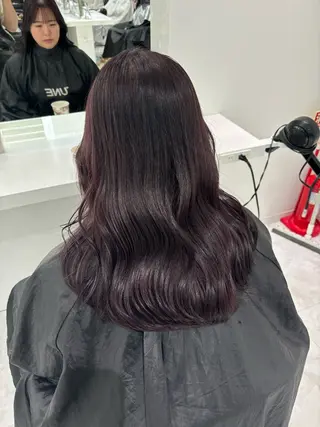 セミロング 都内1優しい🤍透明 感カラー🤍サツキのヘアスタイル