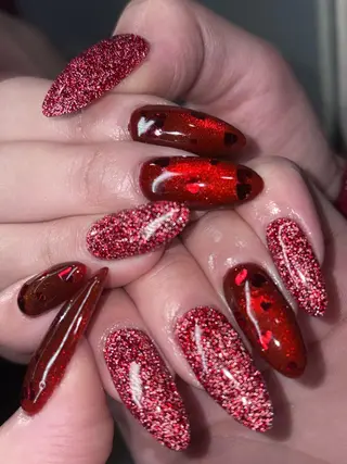 ネイル NES NAIL所属・さゆり￤推しキャラ ￤ロングネイル🩷のネイルデザイン