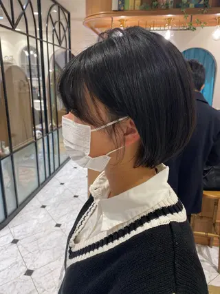 ショート ボブ韓国風レイヤー 髪質改善/畠中ケントのヘアスタイル