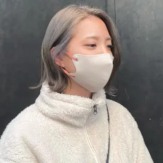 ミディアム カラー 比嘉 陽のヘアスタイル