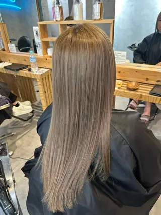 セミロング カラー ヘアアレンジ Sia中野新橋 『JUNYA』のヘアスタイル