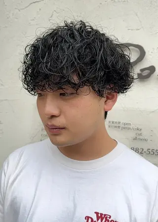 パーマ メンズ 年間2000名担当◎ パーマ職人/仲原佑樹のヘアスタイル