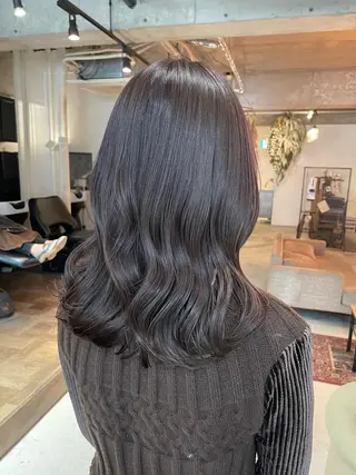 ミディアム カラー unico.所属・韓国ヘア/暖色カラー 新美多英のヘアスタイル