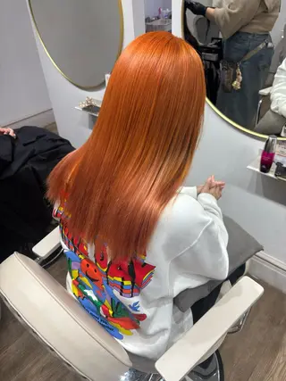 ロング カラー Risa🐈⬛/ グレージュ/透明感のヘアスタイル