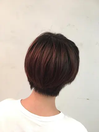 ショート カラー ｼｮｰﾄｶｯﾄ🌷 中川智晴のヘアスタイル