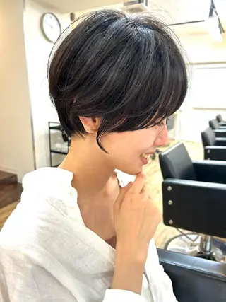 ショート カラー lab.by ioe中崎店所属・中北篤志 ショートボブのヘアスタイル