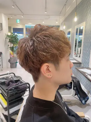 パーマ メンズ 髪質改善カラー特化 井上秀樹のヘアスタイル