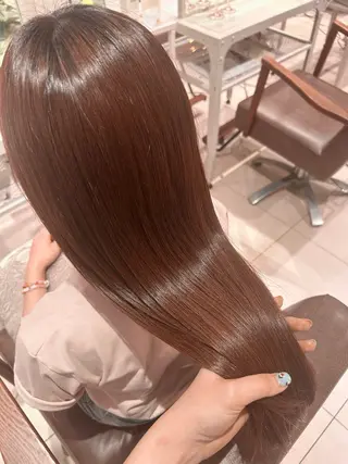 カラー momo🍑/顔周り カット/透明感カラーのヘアスタイル