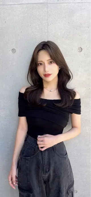 ロング カラー 高島大登/顔周り /レイヤーカットのヘアスタイル