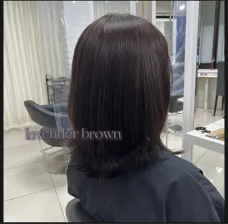 ミディアム カラー 巖本 真希のヘアスタイル