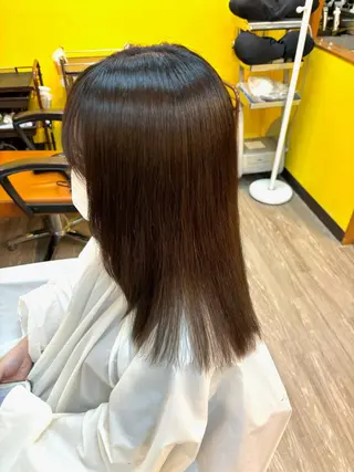 ミディアム lleno所属・Honami ⋆☽ 縮毛矯正モデル募集中のヘアスタイル