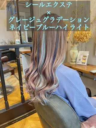 ロング カラー エクステ指名No.1 【店長】橘田のヘアスタイル