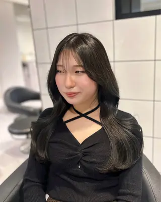 ロング カラー 表参道/透明感カラー /暗髪/ジュキヤのヘアスタイル