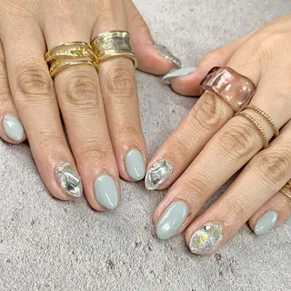 ショート カラー ネイル -yuu-所属・Lino ﾟのネイルデザイン