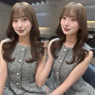 ロング カラー レイヤー🤍 ベージュ🤍　聖奈のヘアスタイル