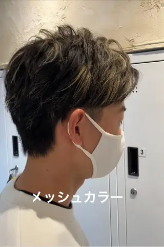 カラー メンズ メンズ特化/パーマ/ フェードWATARUのヘアスタイル