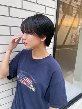 ショート カラー AUBE HAIR sereine　オーブヘアー　セレーヌ所属・💐くびれヘア/艶髪 山根　禎章のヘアスタイル