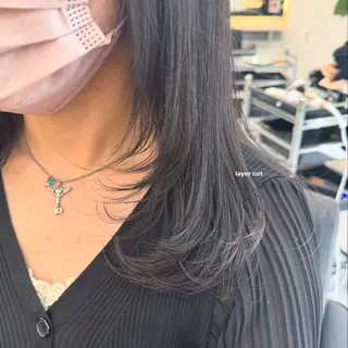 セミロング Nene エクステモデル募集中のヘアスタイル
