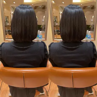 ミディアム カラー ぷつっと/レイヤー MANAMI🪿🤍のヘアスタイル