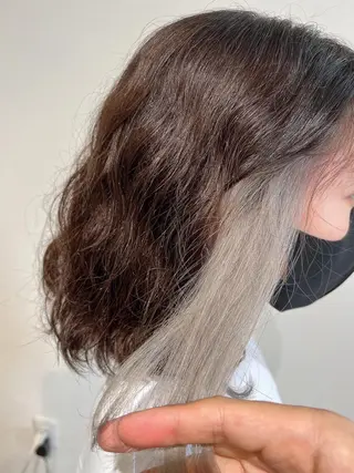 ミディアム カラー ...a所属・... aのヘアスタイル