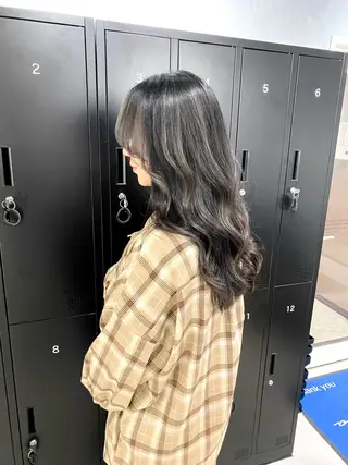 ミディアム カラー 髪質改善水素TR× レイヤーカット/熊澤のヘアスタイル