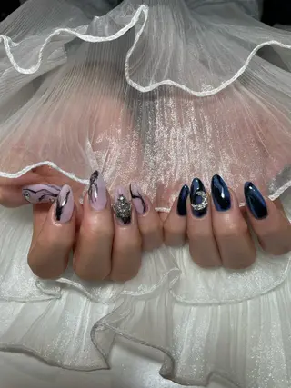 ネイル るか/透明感 カラー/アレンジのヘアスタイル