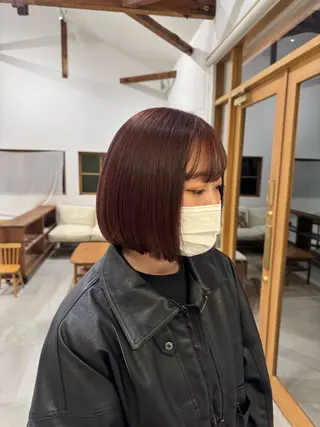 ミディアム カラー mikke所属・亀山 友菜のヘアスタイル