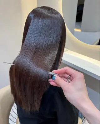 ロング 縮毛矯正/美髪カラー 松田空優哉のヘアスタイル