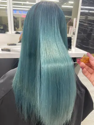 ロング ハイトーンカラーエク ステ🌺RENA🌺のヘアスタイル