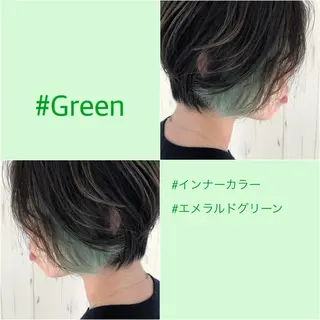 ショート カラー ボブ/透明感カラー 🤍永田真穂のヘアスタイル