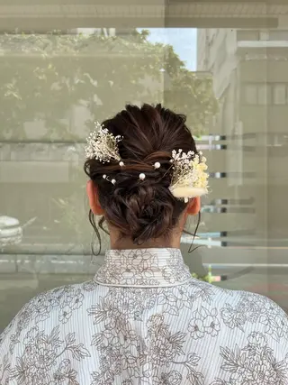 ミディアム ヘアアレンジ 川田 奈々実のヘアスタイル